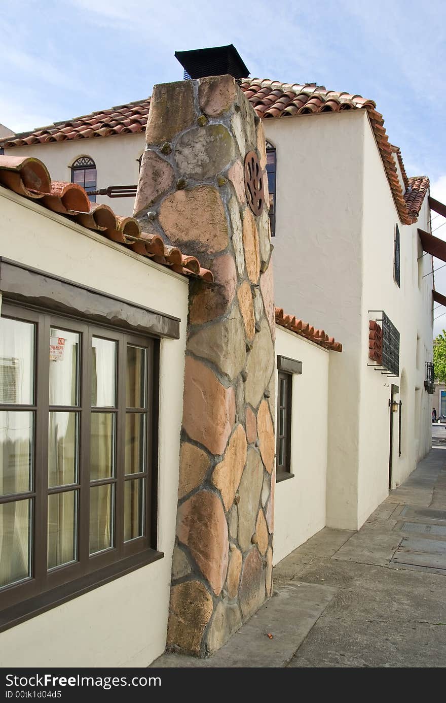 Spanish style architecture - downtown Palo Alto, California