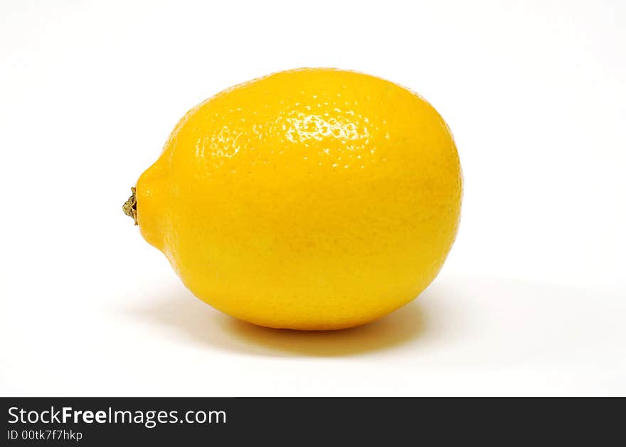 Lemon isolated on a white background