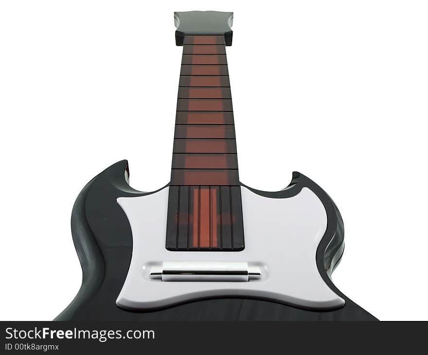 Guitar isolated on a white background