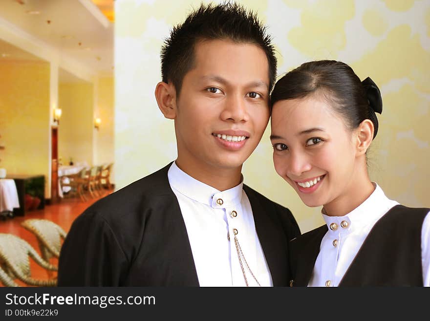 Two Restaurant Staff