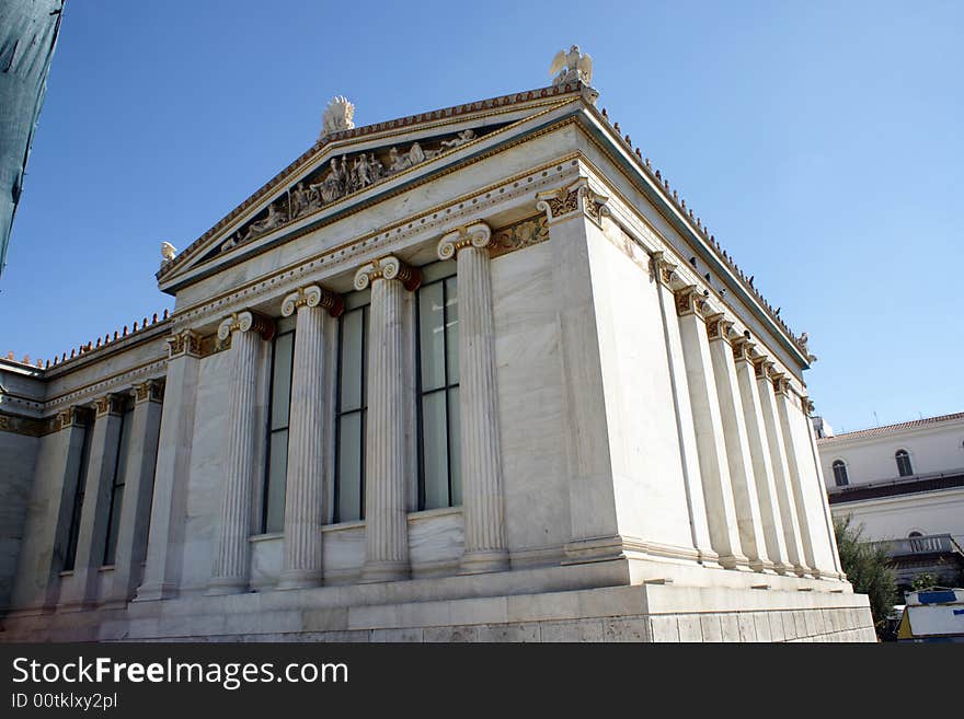 Ancient Greek Building In Athens