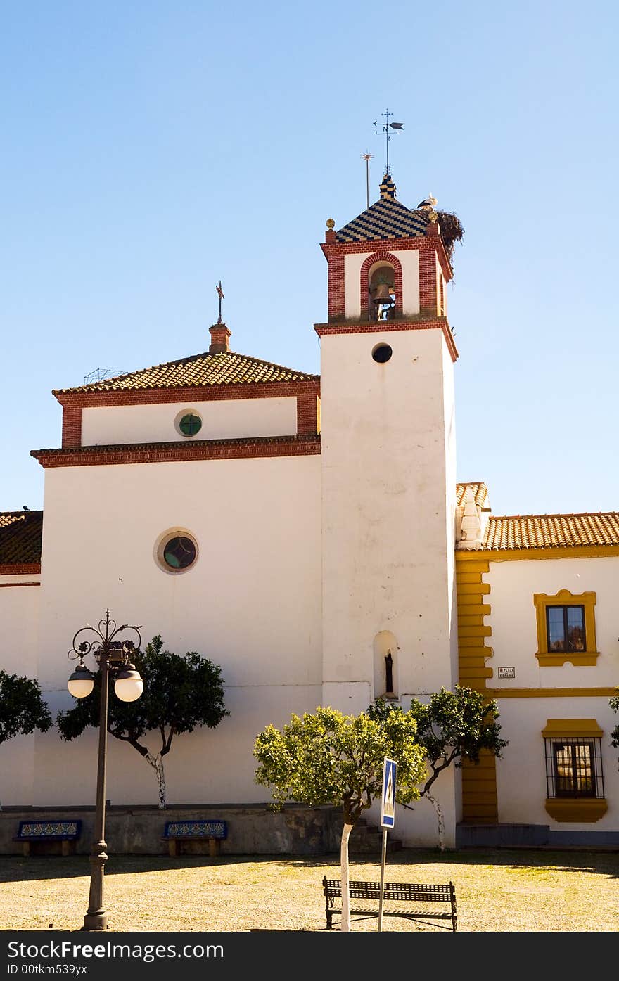 Spanish Church Bell Tower, FERIA AGOSTO, Spain