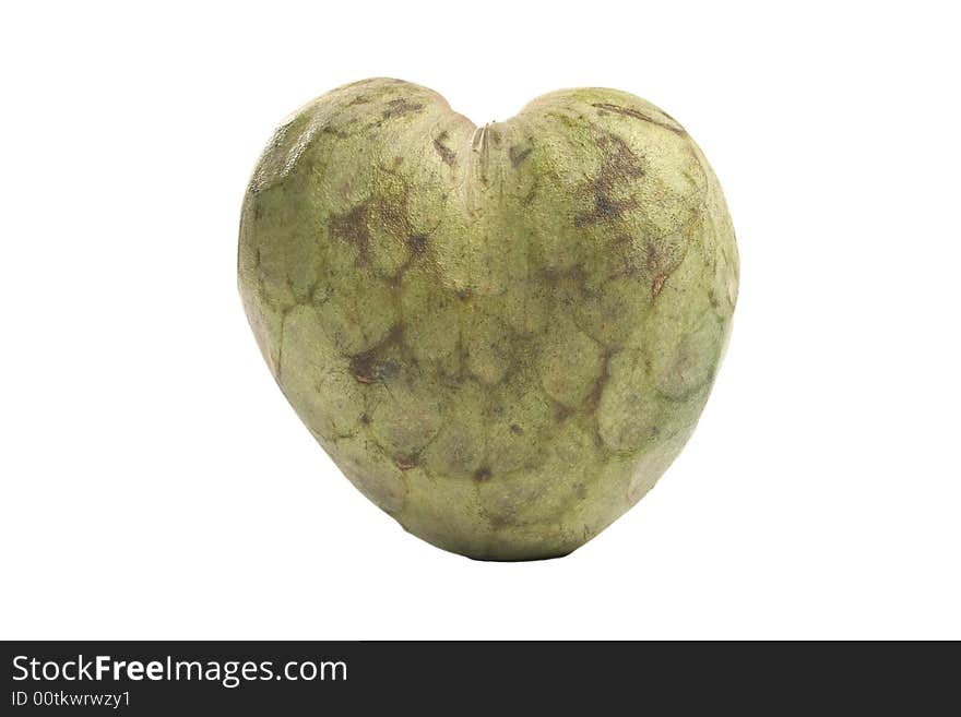 Custard apple in a white background