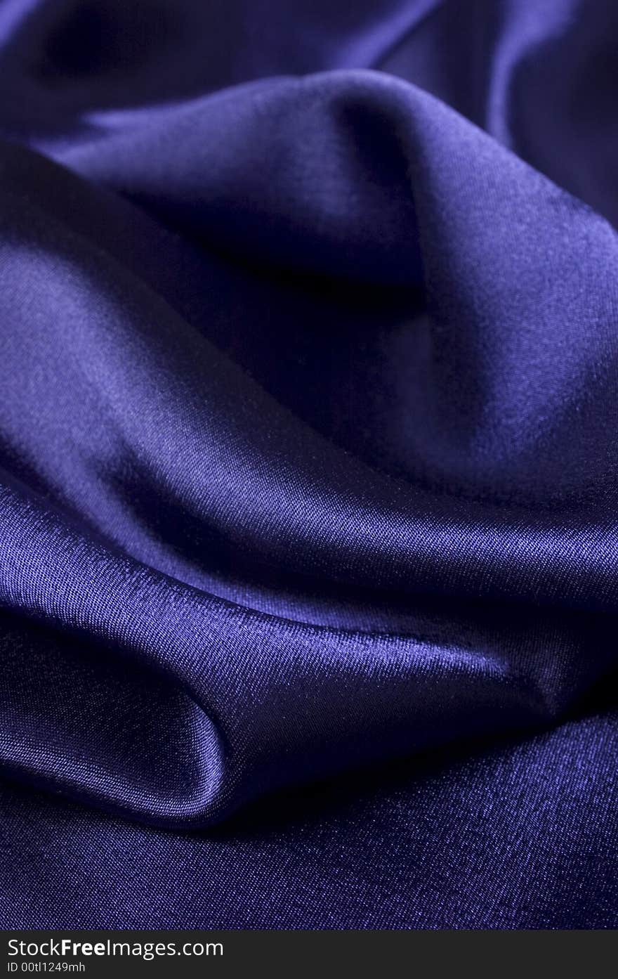 Deep Blue Silk Cloth Detail