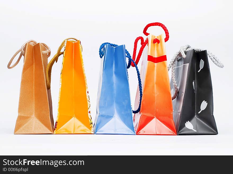 Colorful paper bags