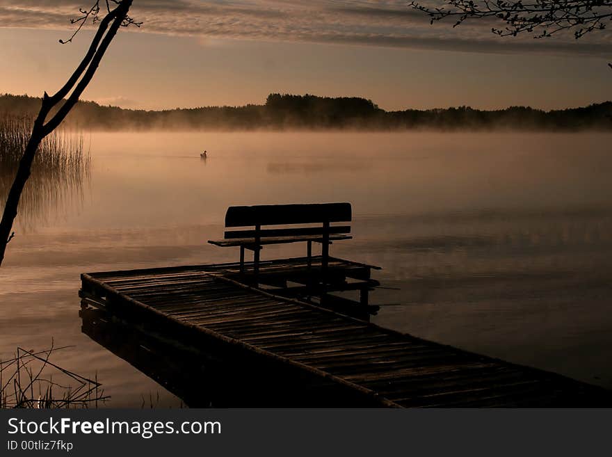 Bench On A Pier