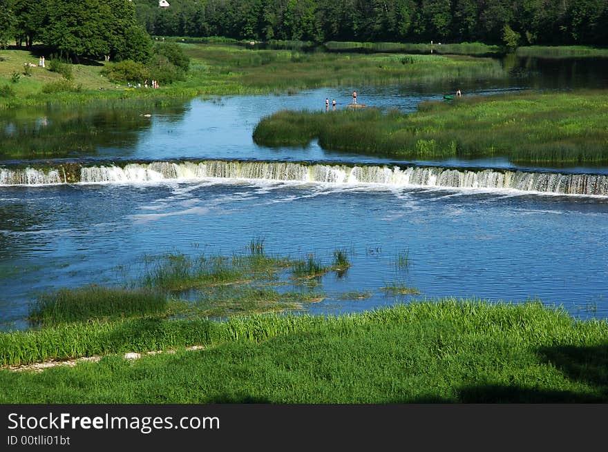 Falls on the river Venta