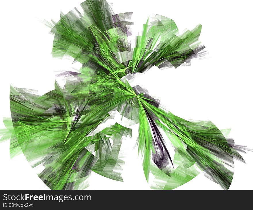 Abstract green web