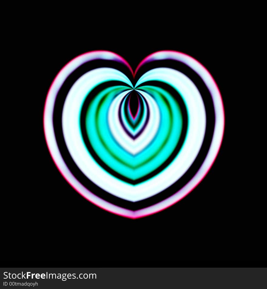 Colorful creative heart to use for valentine or as a logo, wallpaper, poster, . Colorful creative heart to use for valentine or as a logo, wallpaper, poster, ...