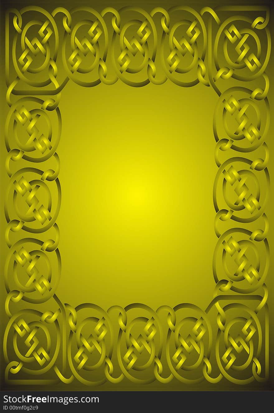 Golden frame