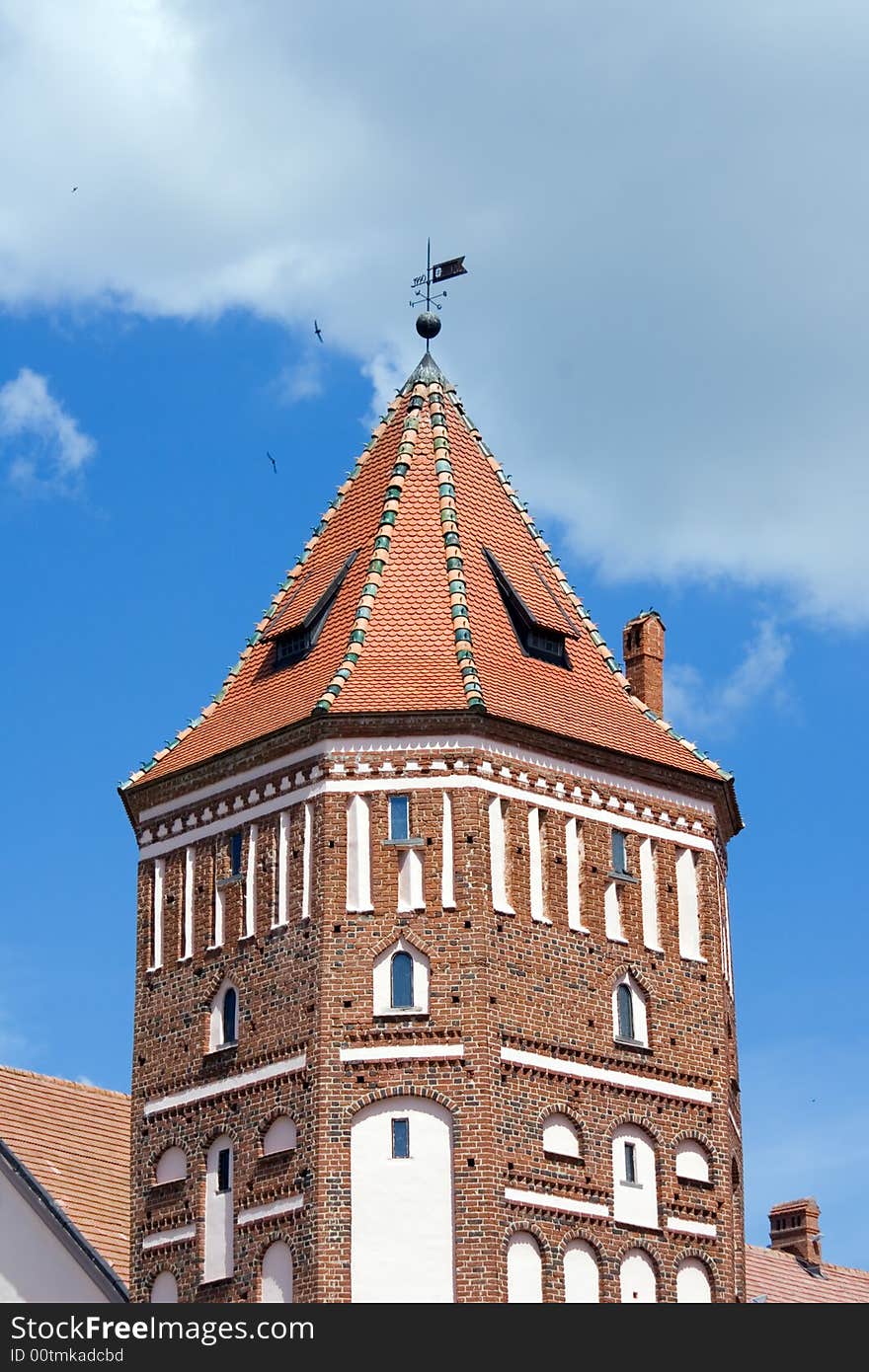 Middle tower of Mir Castle, Belarus. Middle tower of Mir Castle, Belarus