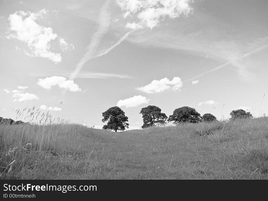 Big sky black and white