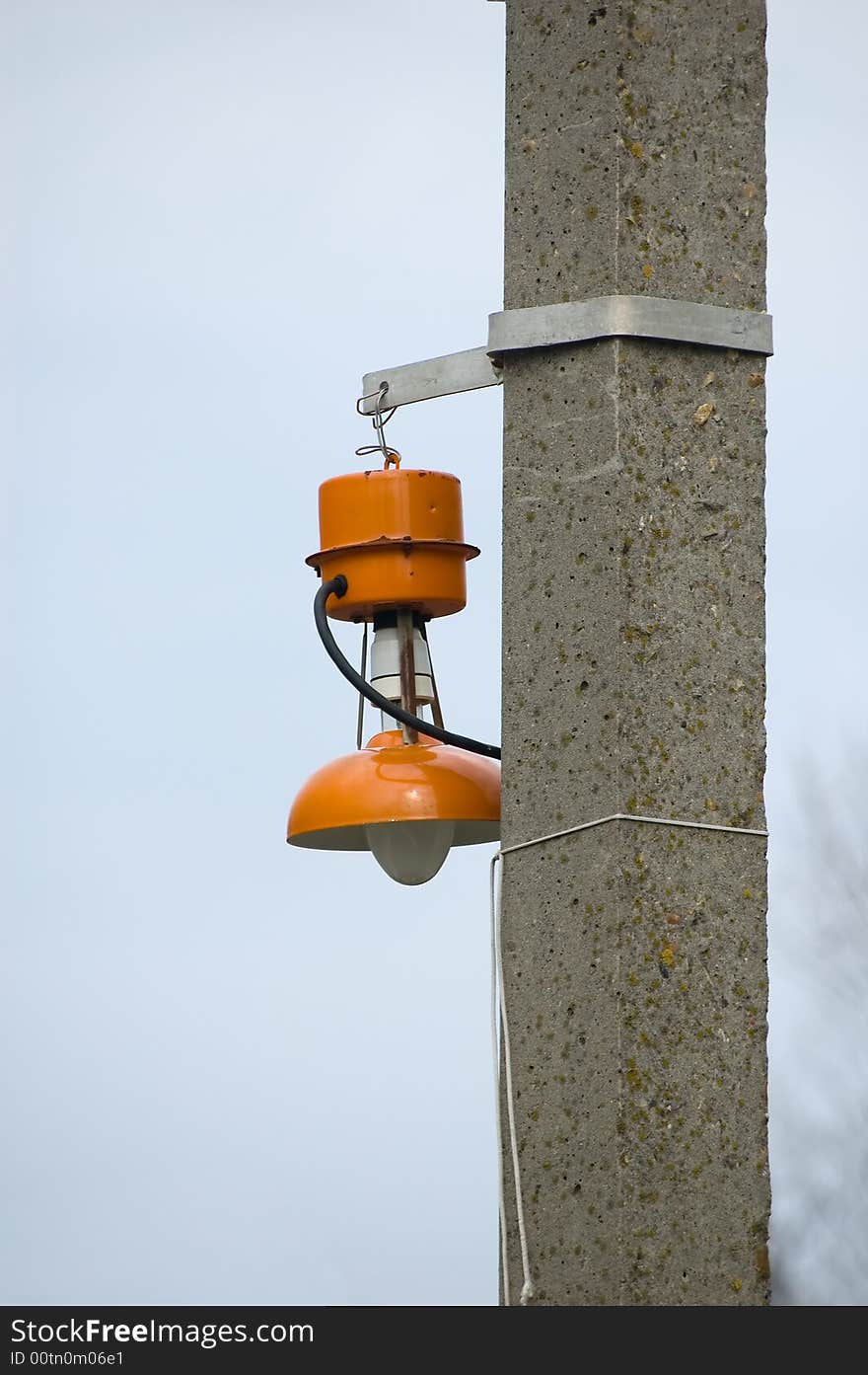 Bright orange electric lantern