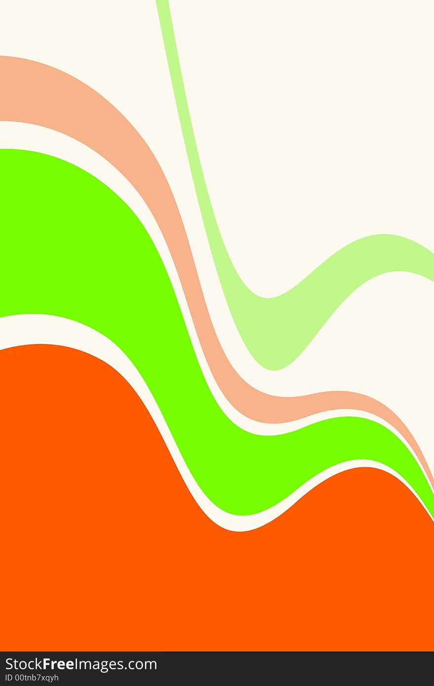 Vector illustration of abstract curves