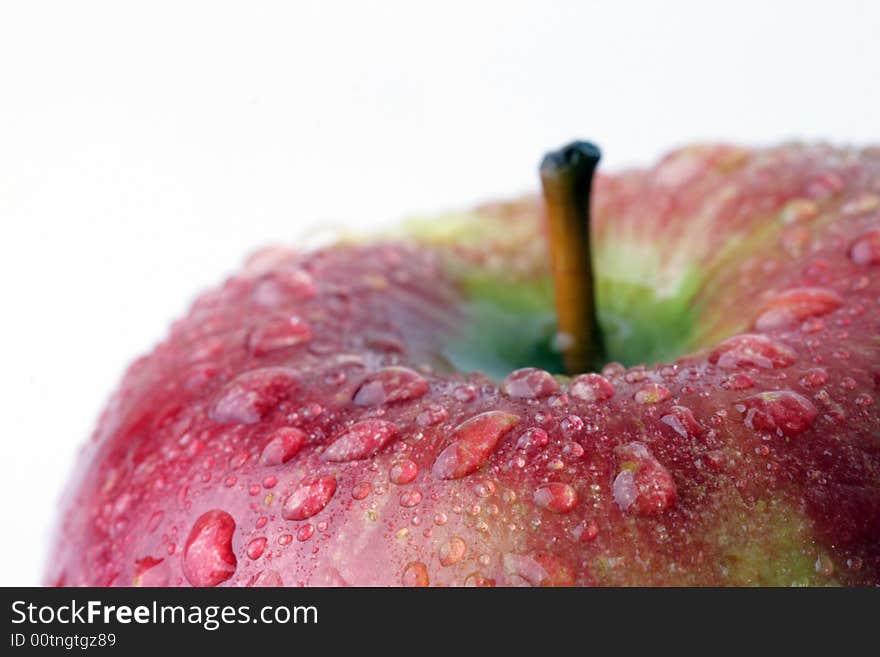 Red apple  isolated on a white background