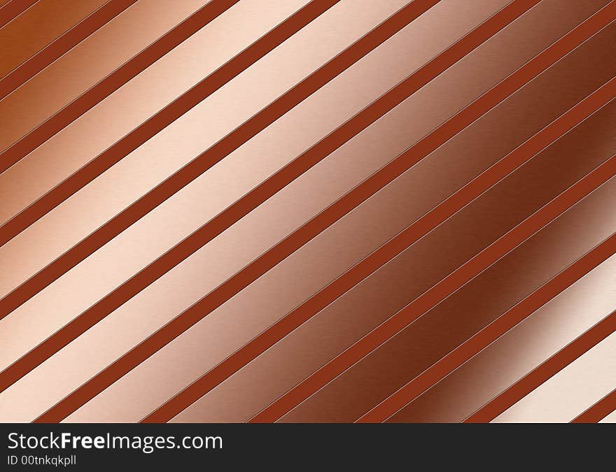 Illustration of a copper metallic abstract pattern. Illustration of a copper metallic abstract pattern