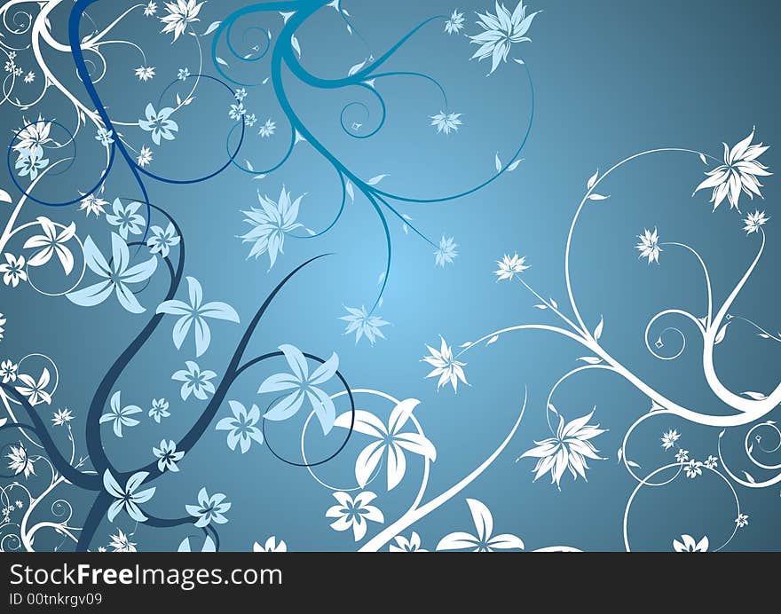 Abstract Floral Background.