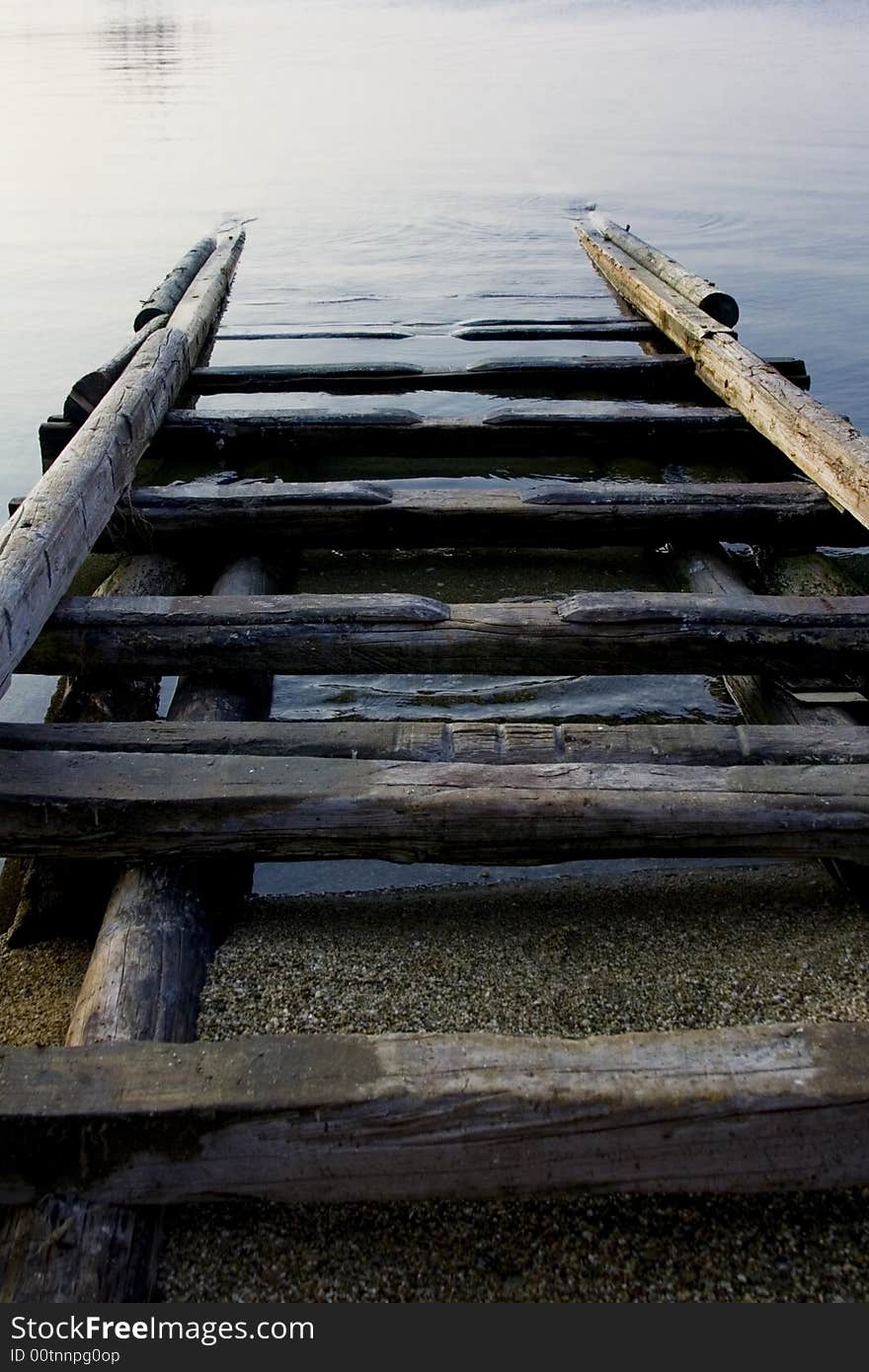 Wooden Boat Ramp