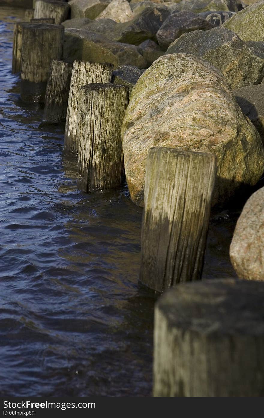 Detail of a Rocky Shoreline