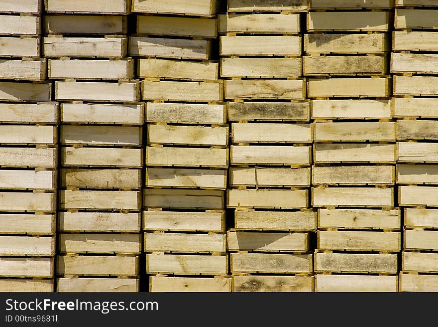 Stacked crates background