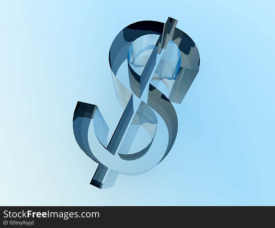 A image of a American dollar currency symbol. A image of a American dollar currency symbol.