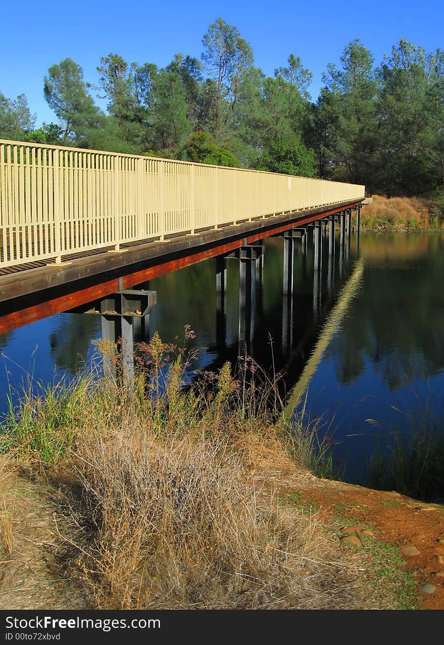 Bridge over the American River in California. Bridge over the American River in California