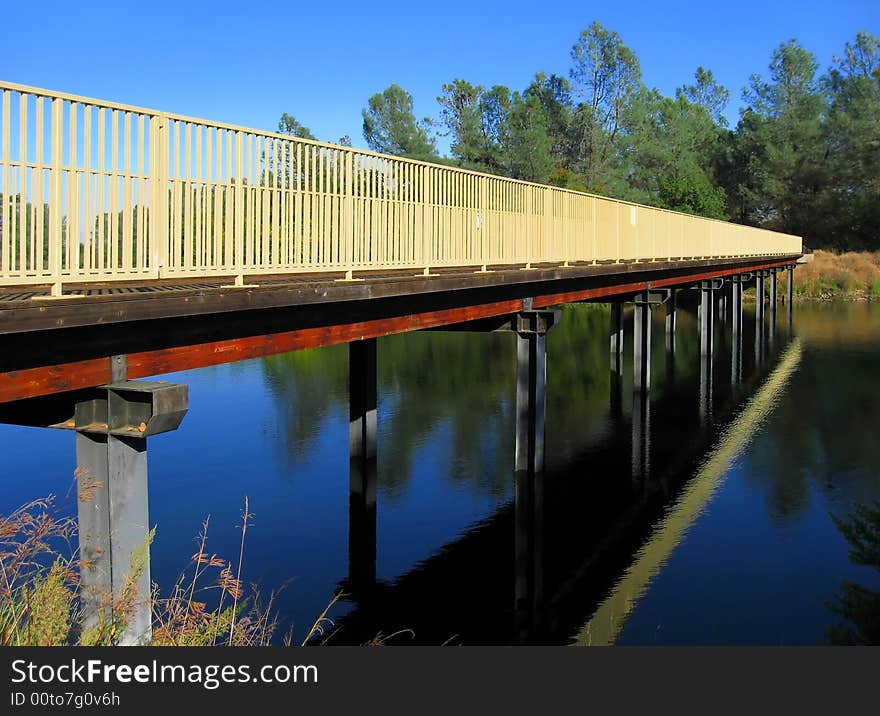 Bridge over the American River in California. Bridge over the American River in California