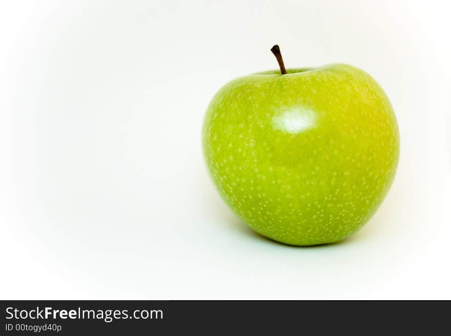 Green apple isolated on white background. Green apple isolated on white background