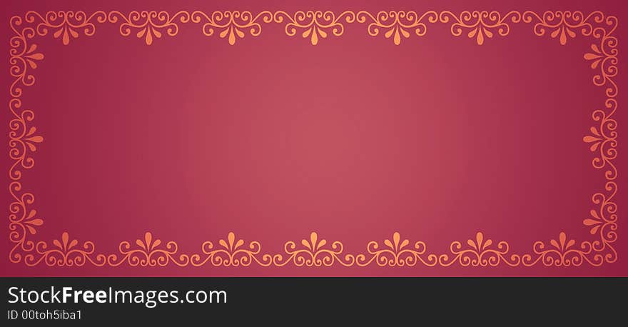 Abstract decorative border,2D art