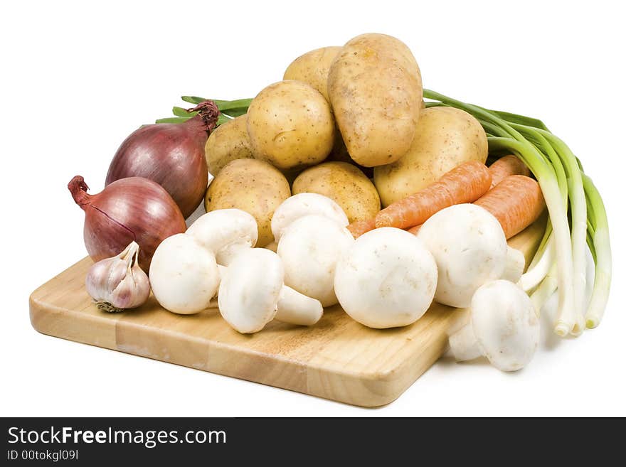 Still-life with vegetables.