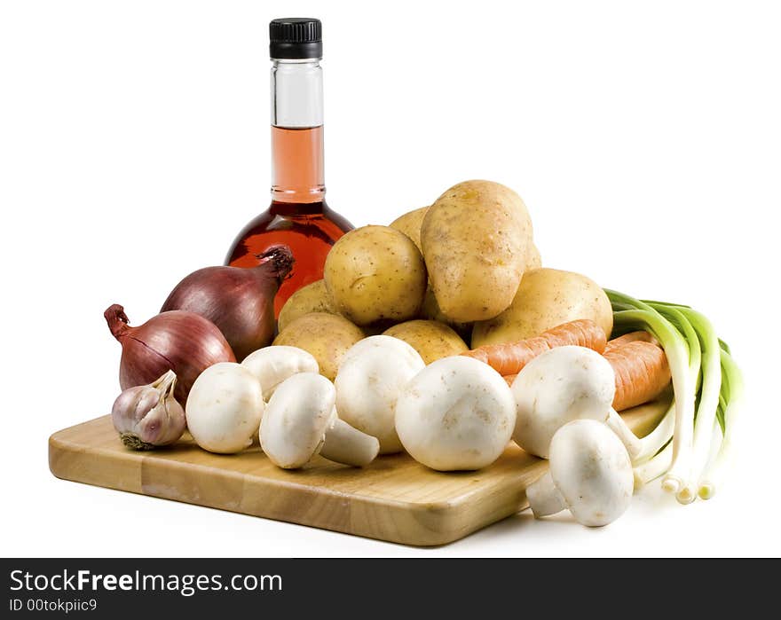 Still-life with vegetables.