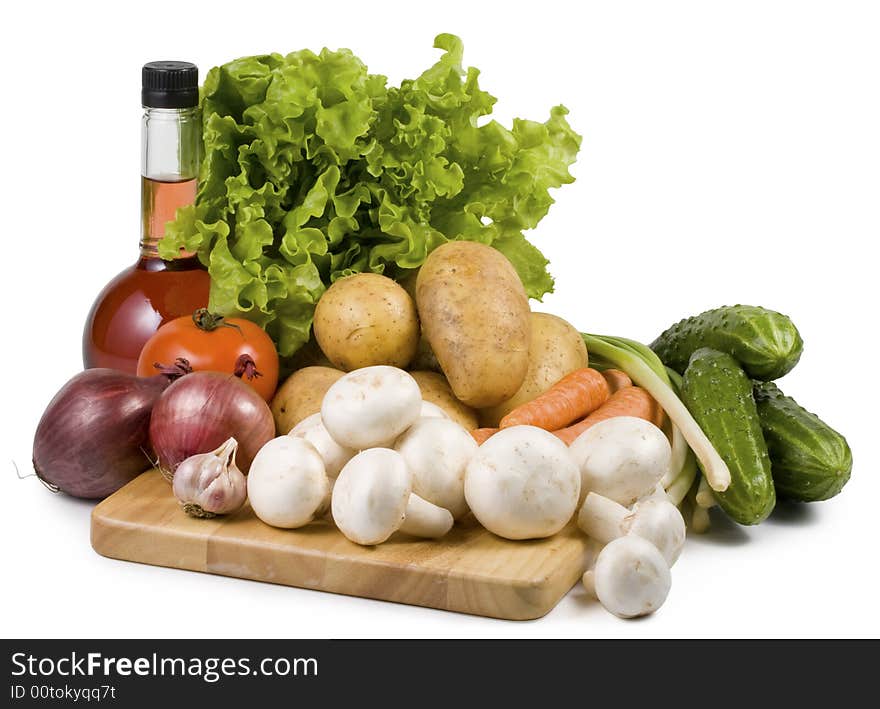 Still-life with vegetables.