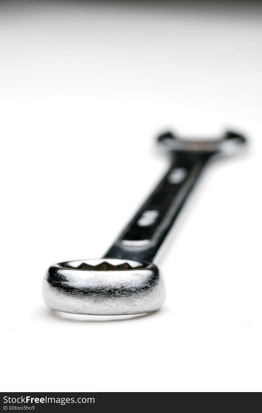 Macro of a box wrench