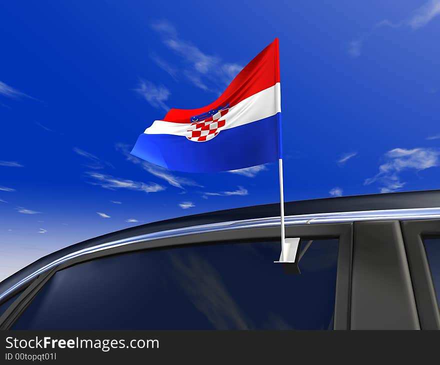 Car flag