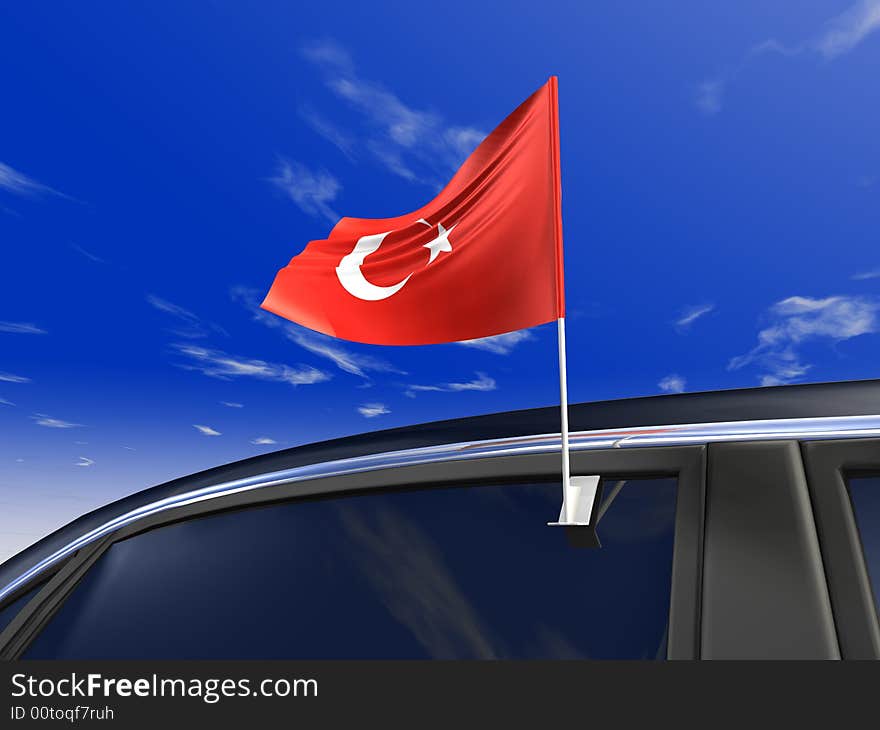 Car flag