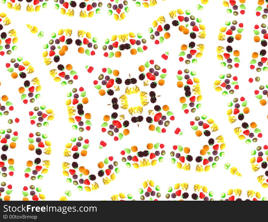 Background With Fruit Candy