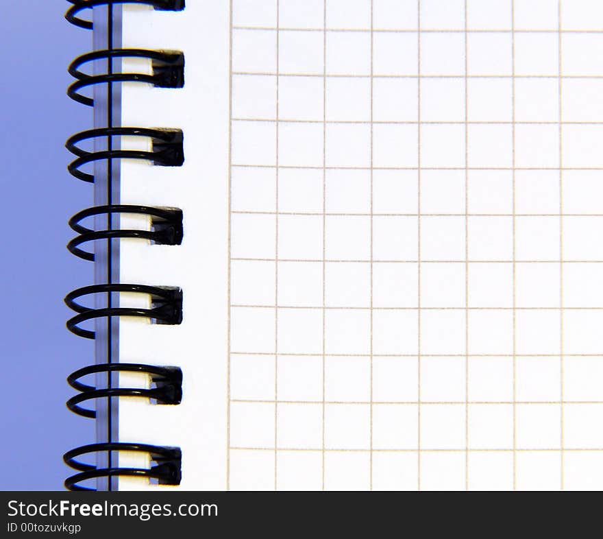 Blank notebook sheet