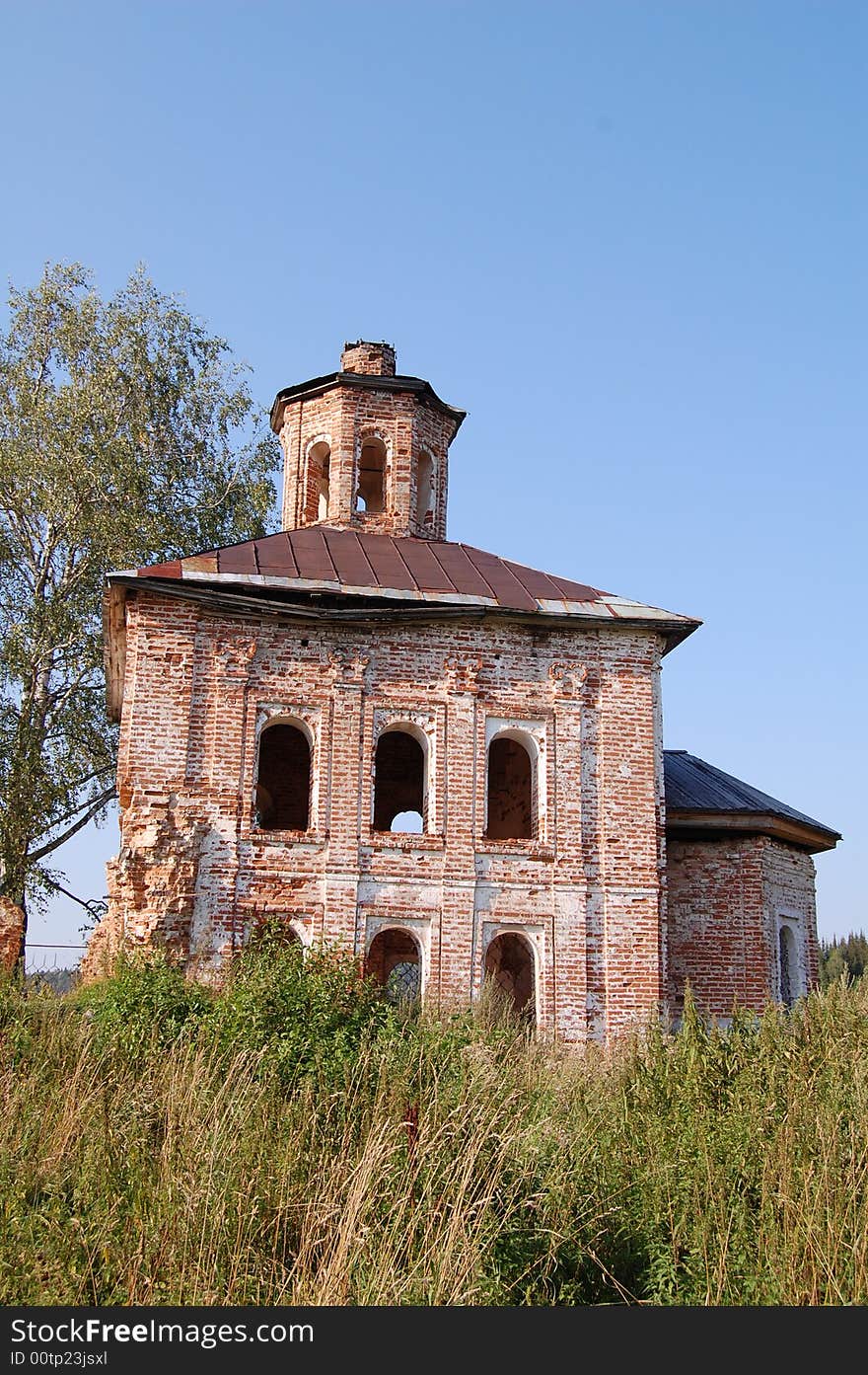 Ancient church hight in mountains