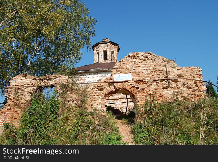 Ancient church hight in mountains