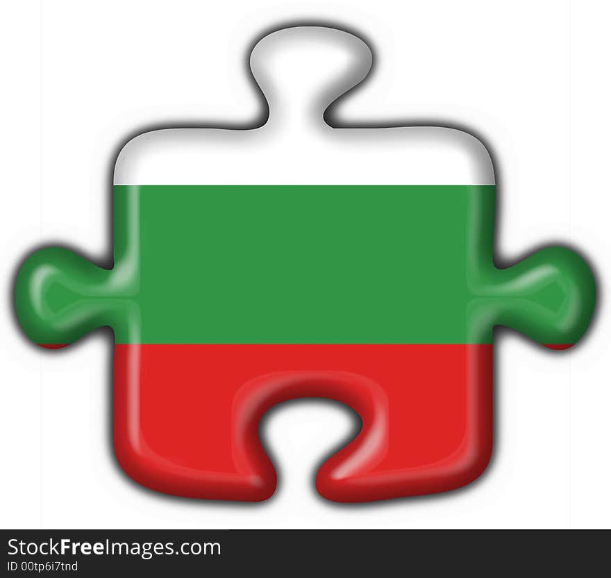 Bulgaria button flag 3d made. Bulgaria button flag 3d made