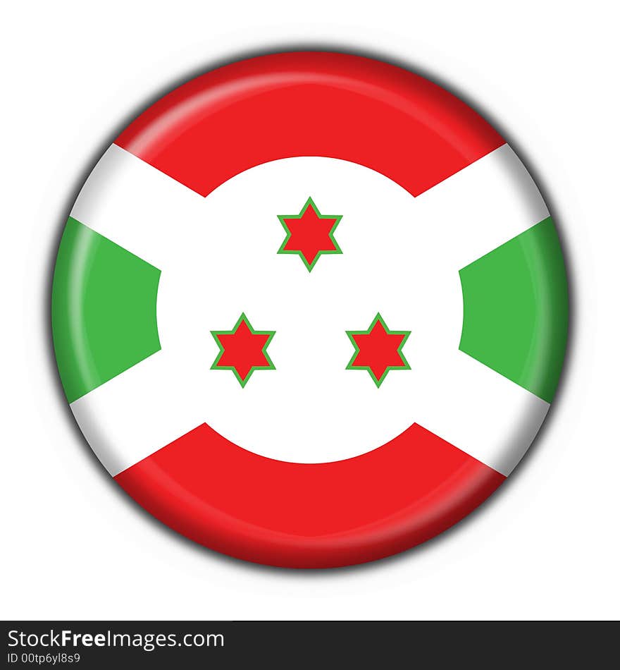 Burundi button flag 3d made. Burundi button flag 3d made