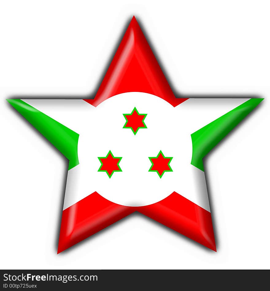 Burundi button flag star shape