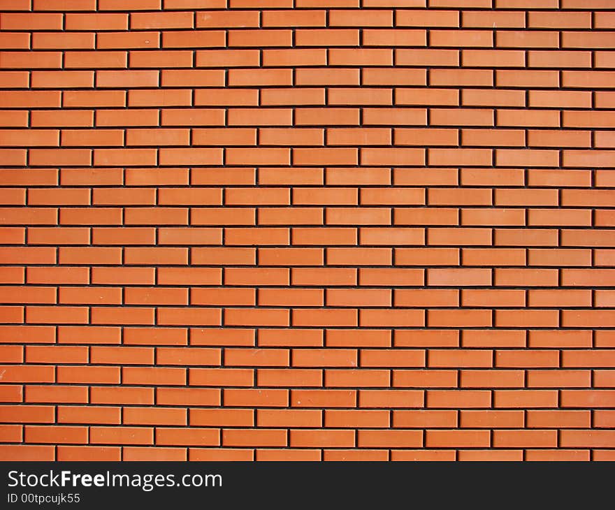 Background of wall from a red brick