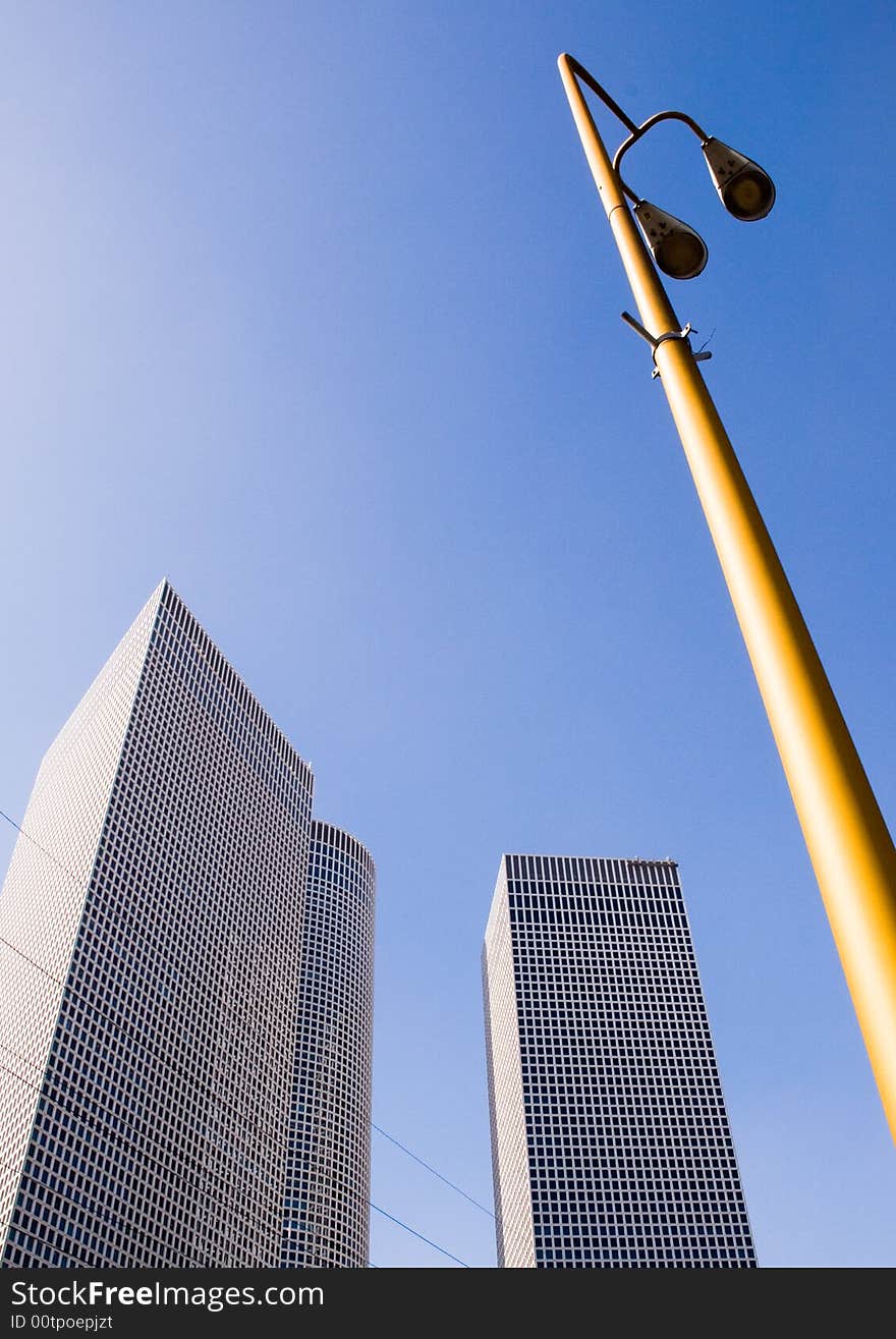 A photograph of azriely shopping center in tel aviv - Israel. A photograph of azriely shopping center in tel aviv - Israel