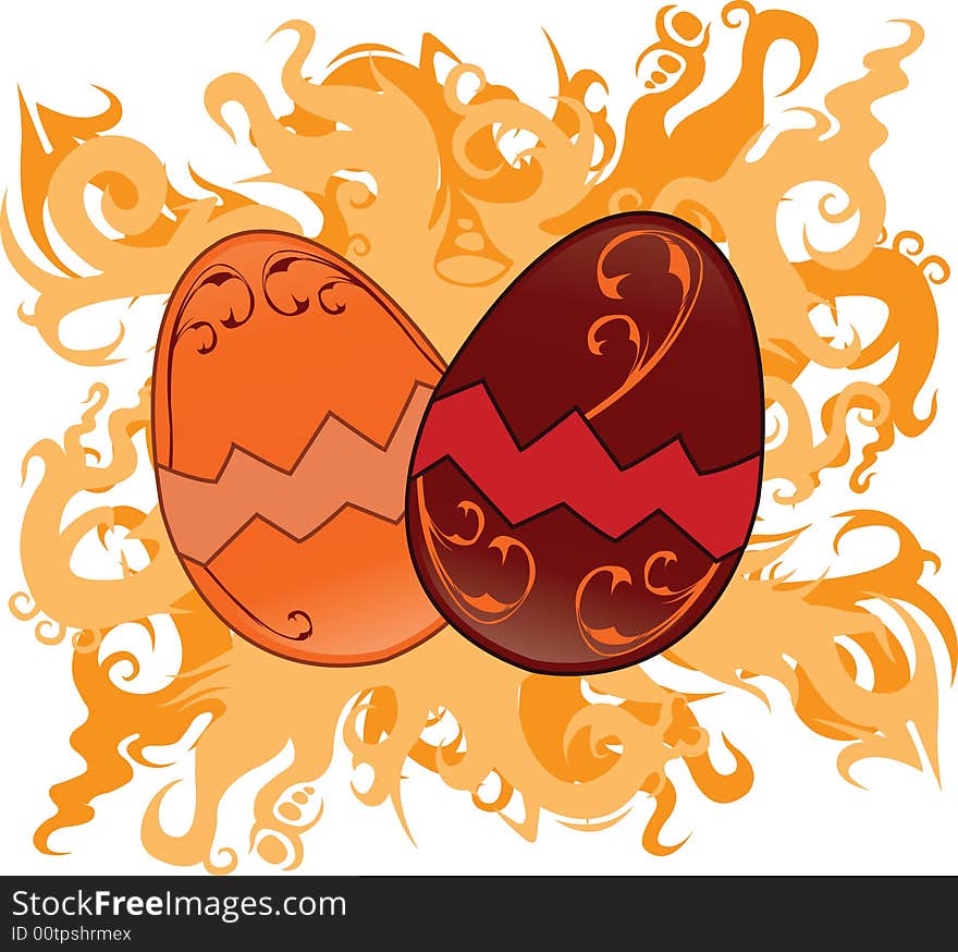 Traditional eggs for easter celebrates. Traditional eggs for easter celebrates