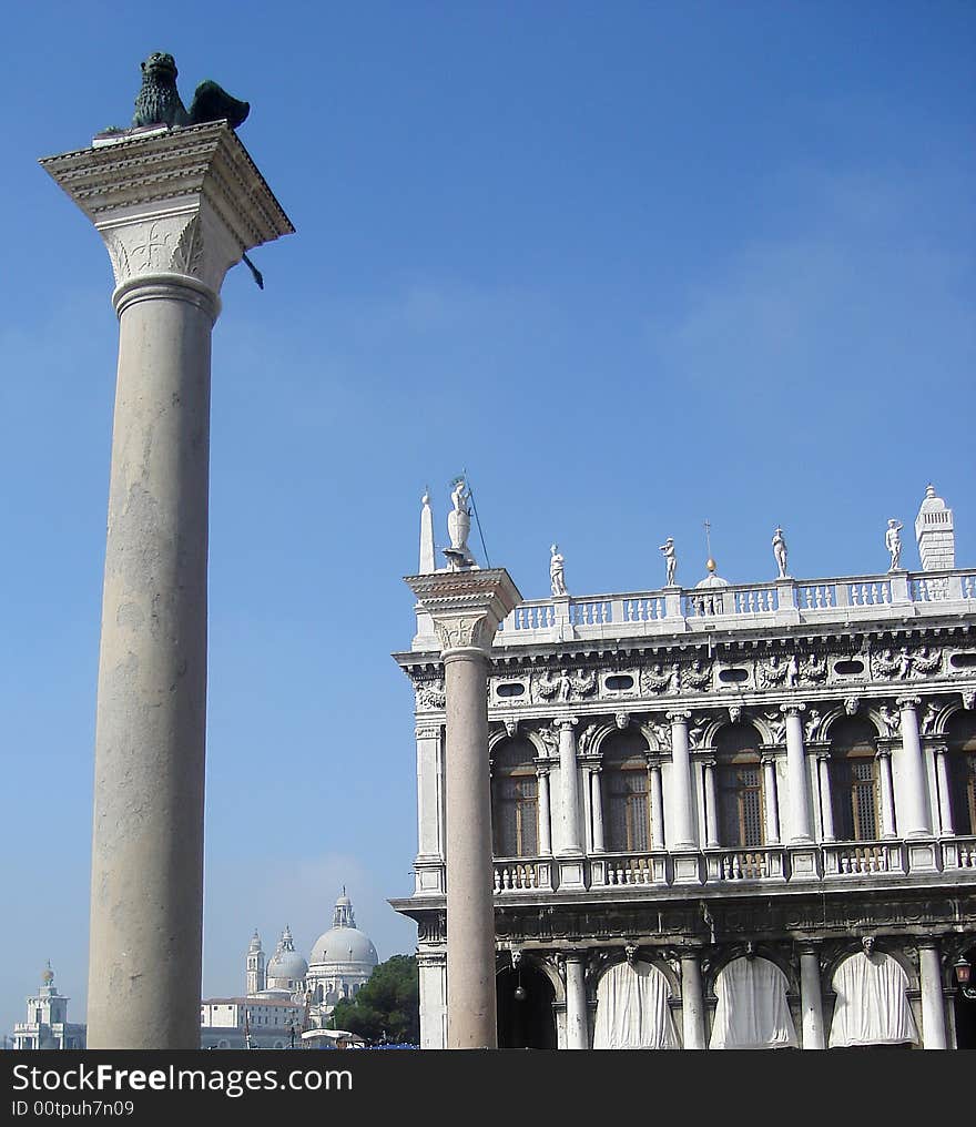 Detail of San Marco square in Venice