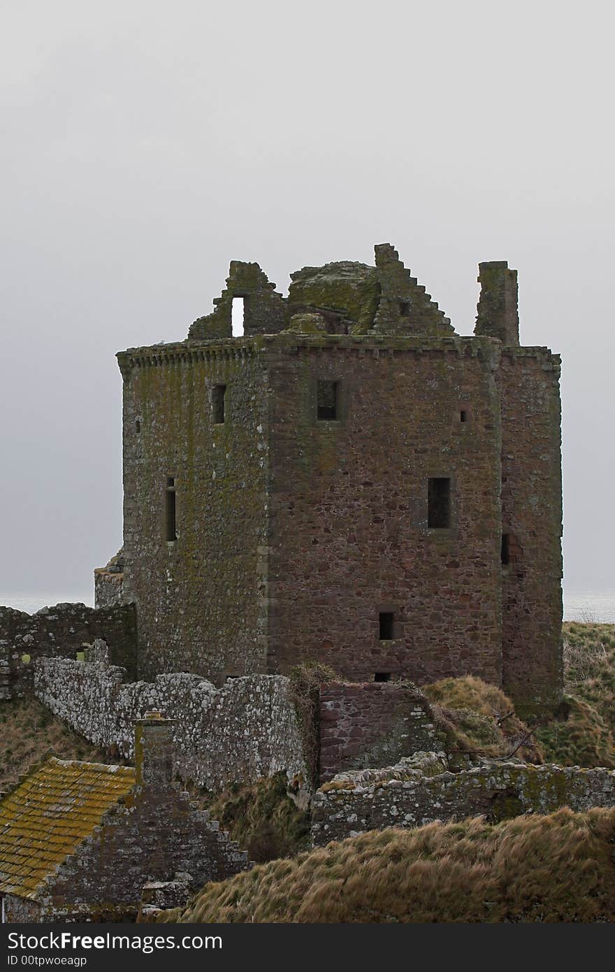 The ruins of Dunnottar Castle, Stonehaven, Scotland. The ruins of Dunnottar Castle, Stonehaven, Scotland