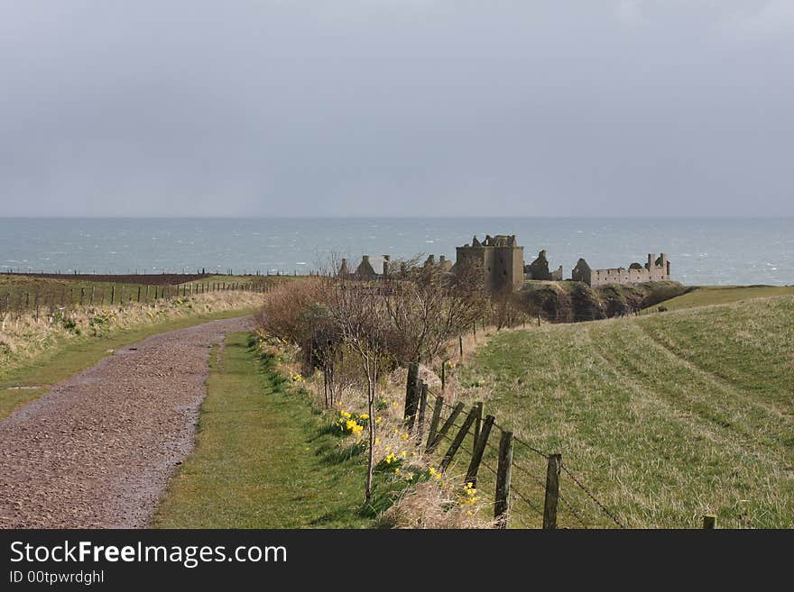 The ruins of Dunnottar Castle, Stonehaven, Scotland. The ruins of Dunnottar Castle, Stonehaven, Scotland