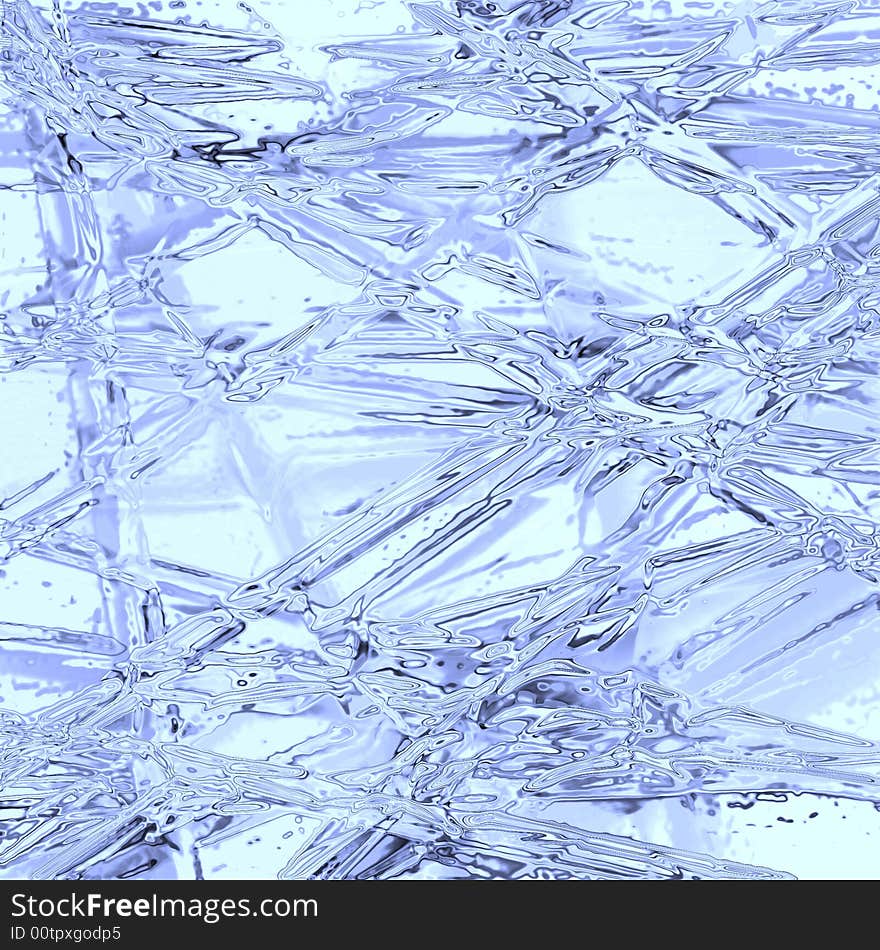 In this illustration is situated blue ice.