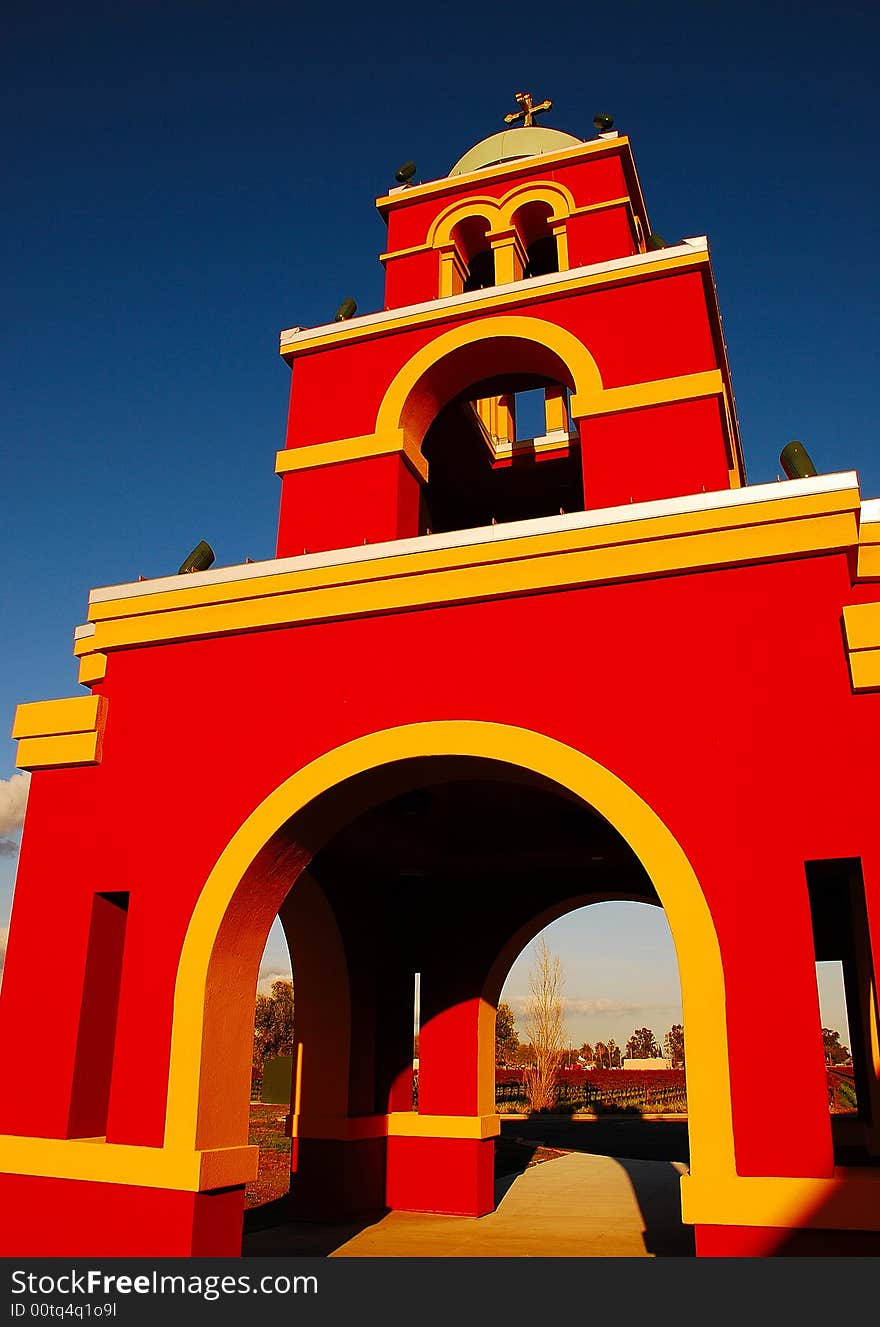 Mission Bell Tower in Byron, California. Mission Bell Tower in Byron, California